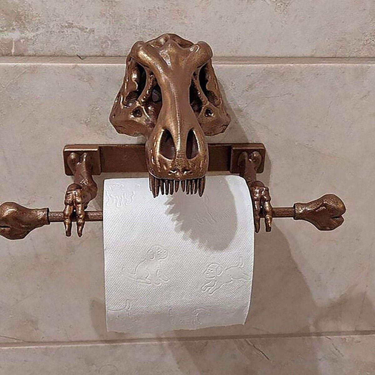 Creative Dinosaur Skeleton Toilet Paper Holder - MaviGadget
