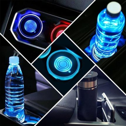 Car LED Cup Holder Coaster - MaviGadget