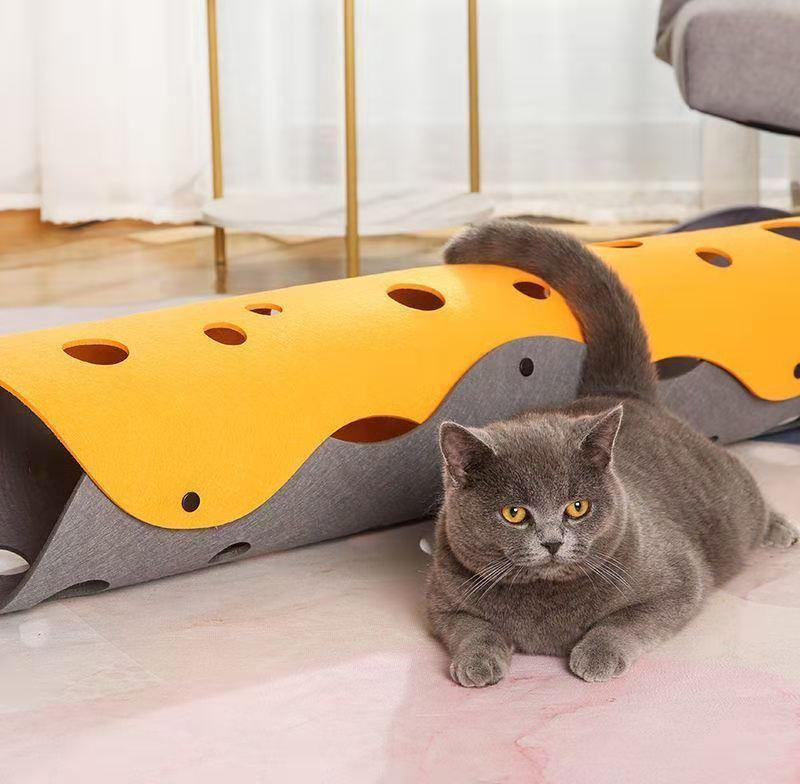 Foldable Cat Multi Tunnel Interactive Toy - MaviGadget