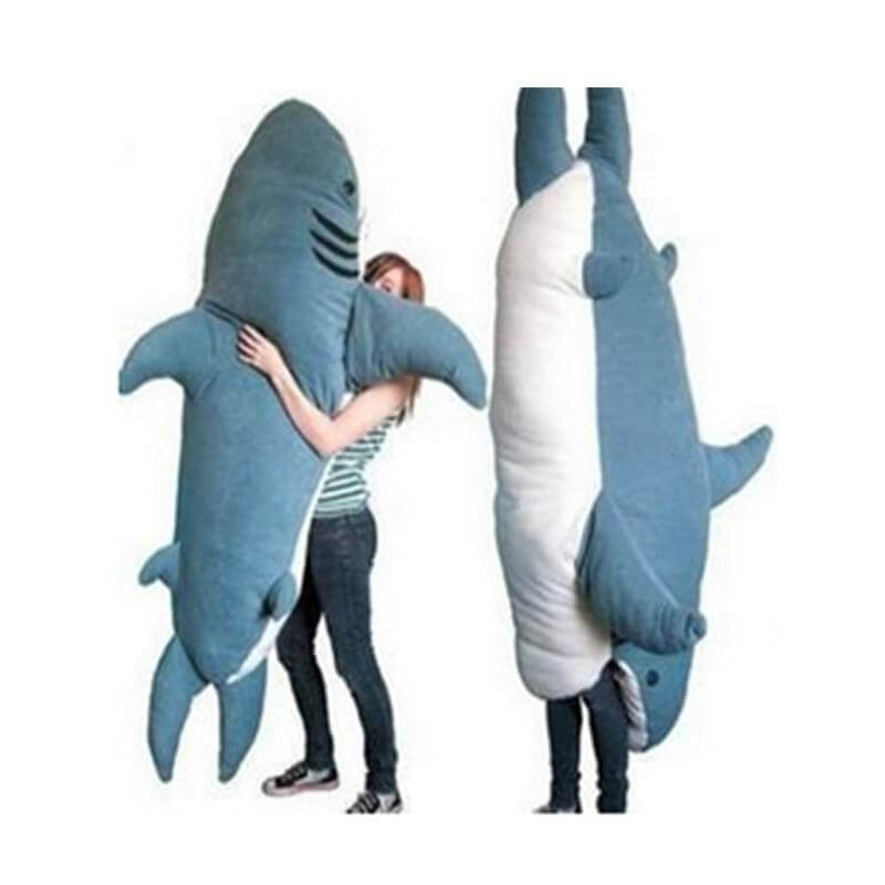 Bite Me Shark Giant Shark Plush Sleeping Bag Toy - MaviGadget