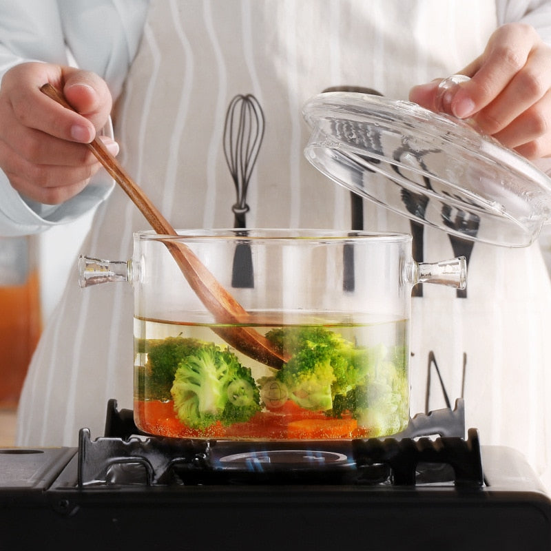 Heat-resistant Transparent Cooking Pot