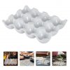 Creative 6 Grids White Ceramic Egg Tray - MaviGadget