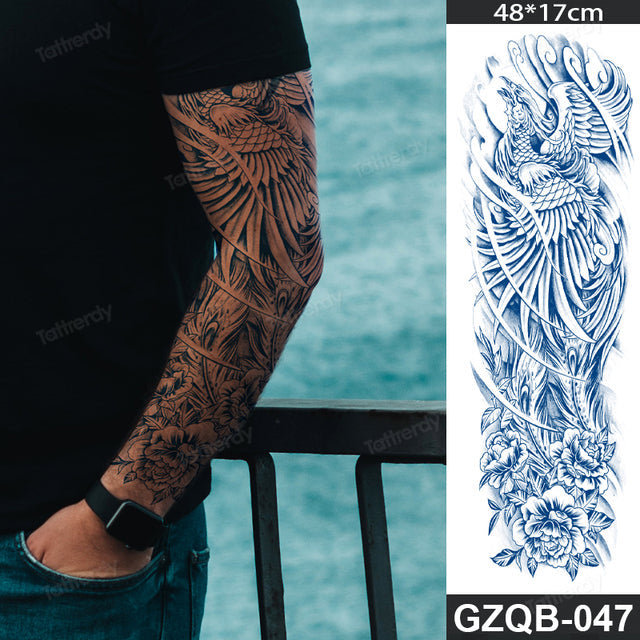 Full Arm Sleeve Polynesian Tattoo · Creative Fabrica
