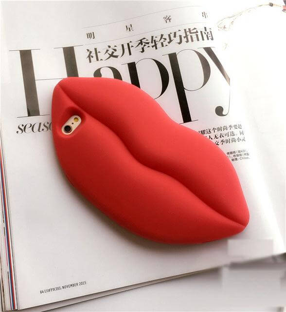 3D Marilyn Monroe Big Sexy Red Lip Iphone Cases - MaviGadget