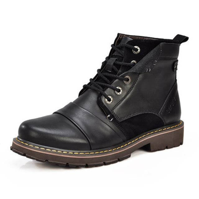 Men Leather Winter Boots - MaviGadget