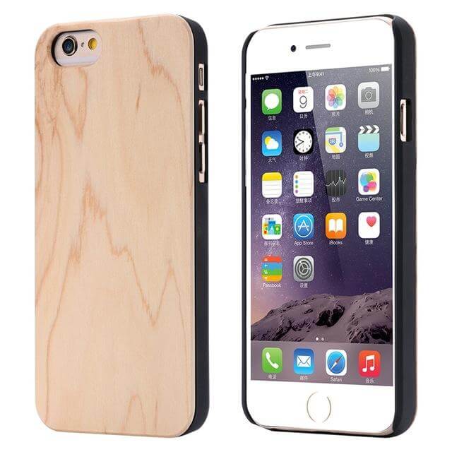 Wooden Case Genuine Real Natural Wood Back Cover For X and Other Models - MaviGadget
