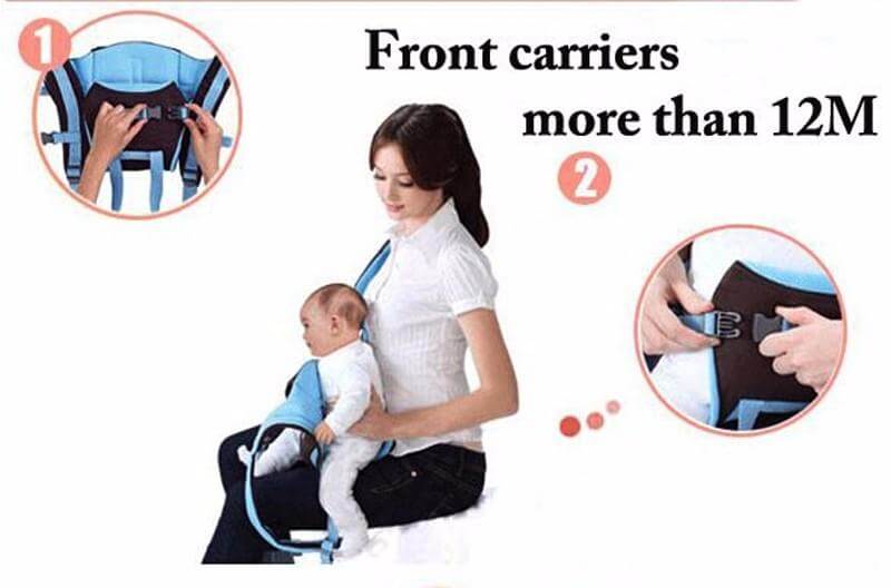 4 in 1 Breathable Front Facing Baby Carrier - MaviGadget