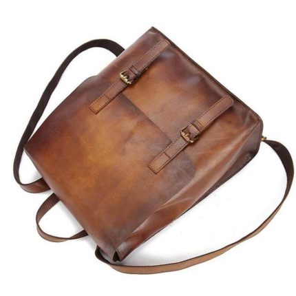 Luxury Simple Genuine Leather Japanese Style Backpack - MaviGadget