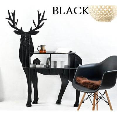 black look back deer