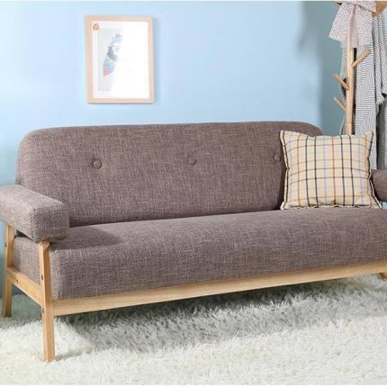Mid Century Modern Colorful Linen Fabric Sofa Couch - MaviGadget