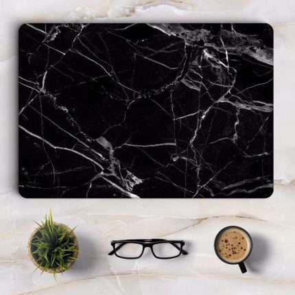 Black Marble Grain Skin Laptop Sticker for Apple Macbook - MaviGadget