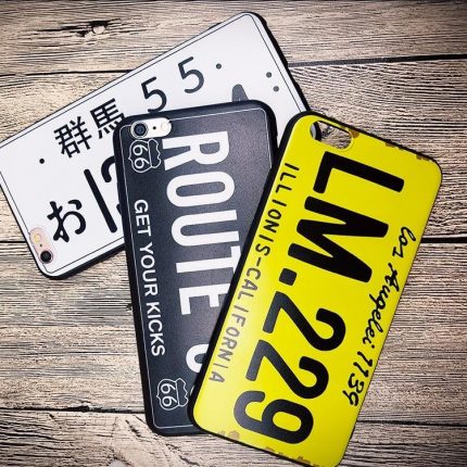 Fashion License Plate Pattern Phone case For Iphone Models - MaviGadget