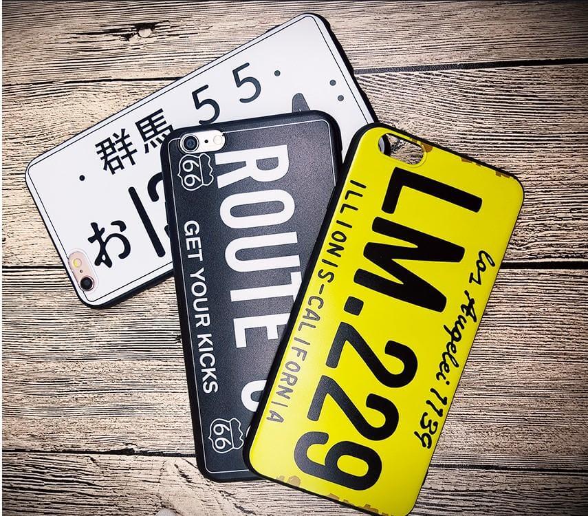 Fashion License Plate Pattern Phone case For Iphone Models - MaviGadget