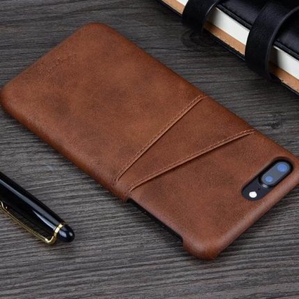 Luxury Leather Wallet Case for Iphone Models - MaviGadget