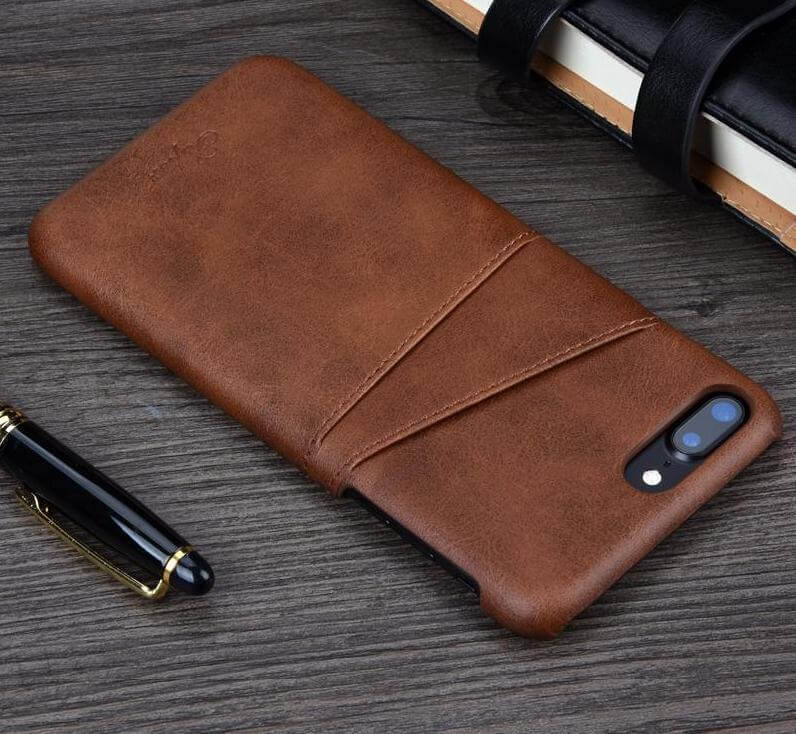 Luxury Leather Wallet Case for Iphone Models - MaviGadget
