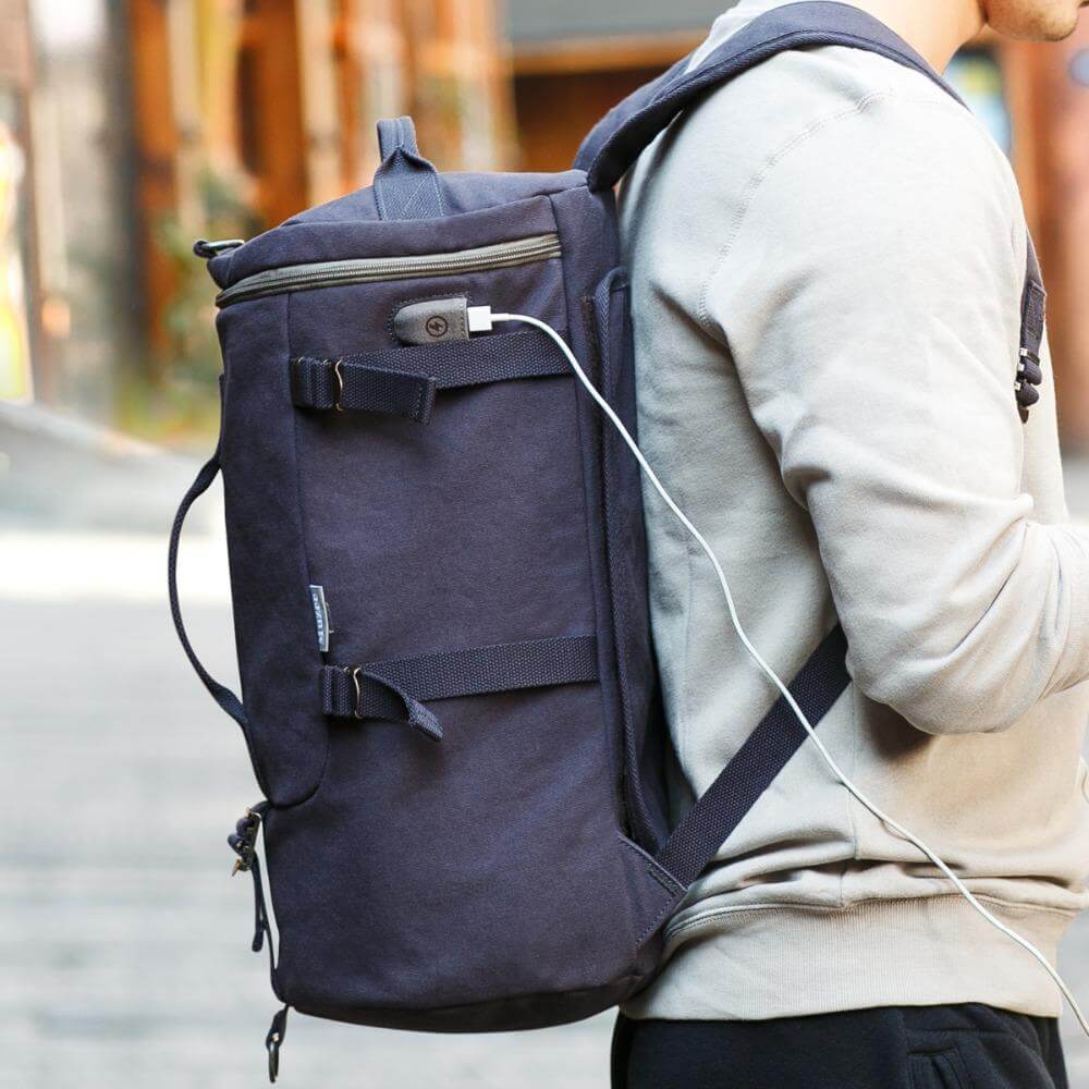 Cylinder package Multifunctional Male Fashion Backpack - MaviGadget