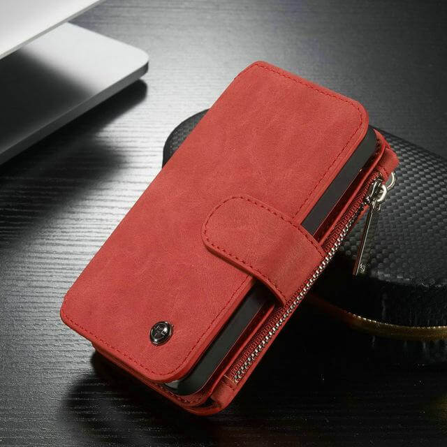 Luxury Magnetic Leather Case for iPhone Models - MaviGadget