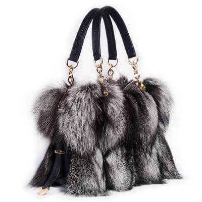 High-End Ladies Real Fur Bag Women Tote Bags - MaviGadget