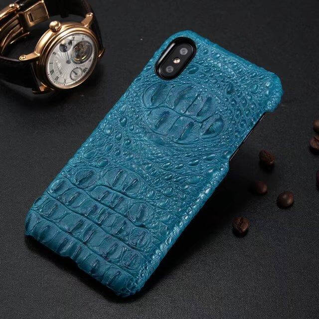 5 colors New Crocodile Pattern Real Natural Cow Skin Genuine Leather for iphoneX - MaviGadget