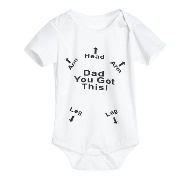 '' Dad You got this! '' Funny Baby Jumpsuit for babies - MaviGadget