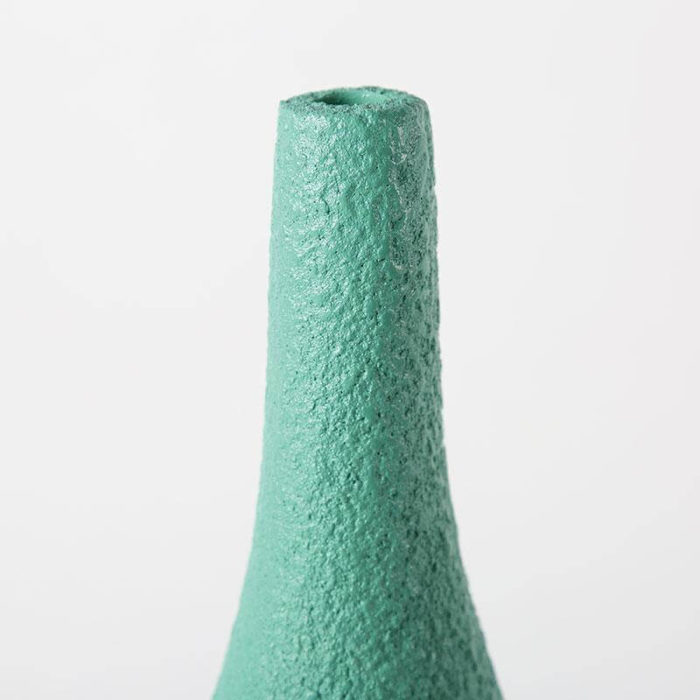 Interior Green Resin Flower Stone Vase for Home Decoration - MaviGadget