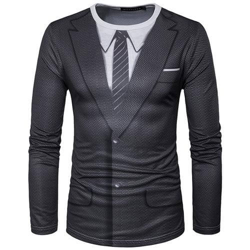 3d Suit T-Shirt - MaviGadget