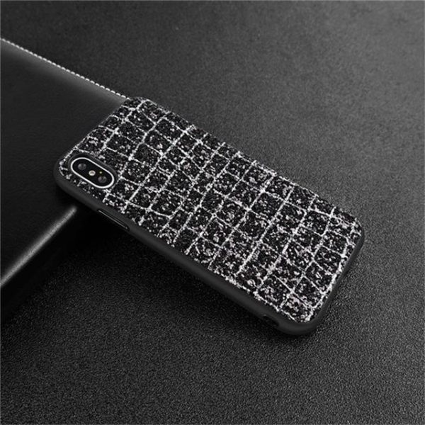 3D Grid Scales Soft Silicone Back Cover For iPhone Models - MaviGadget