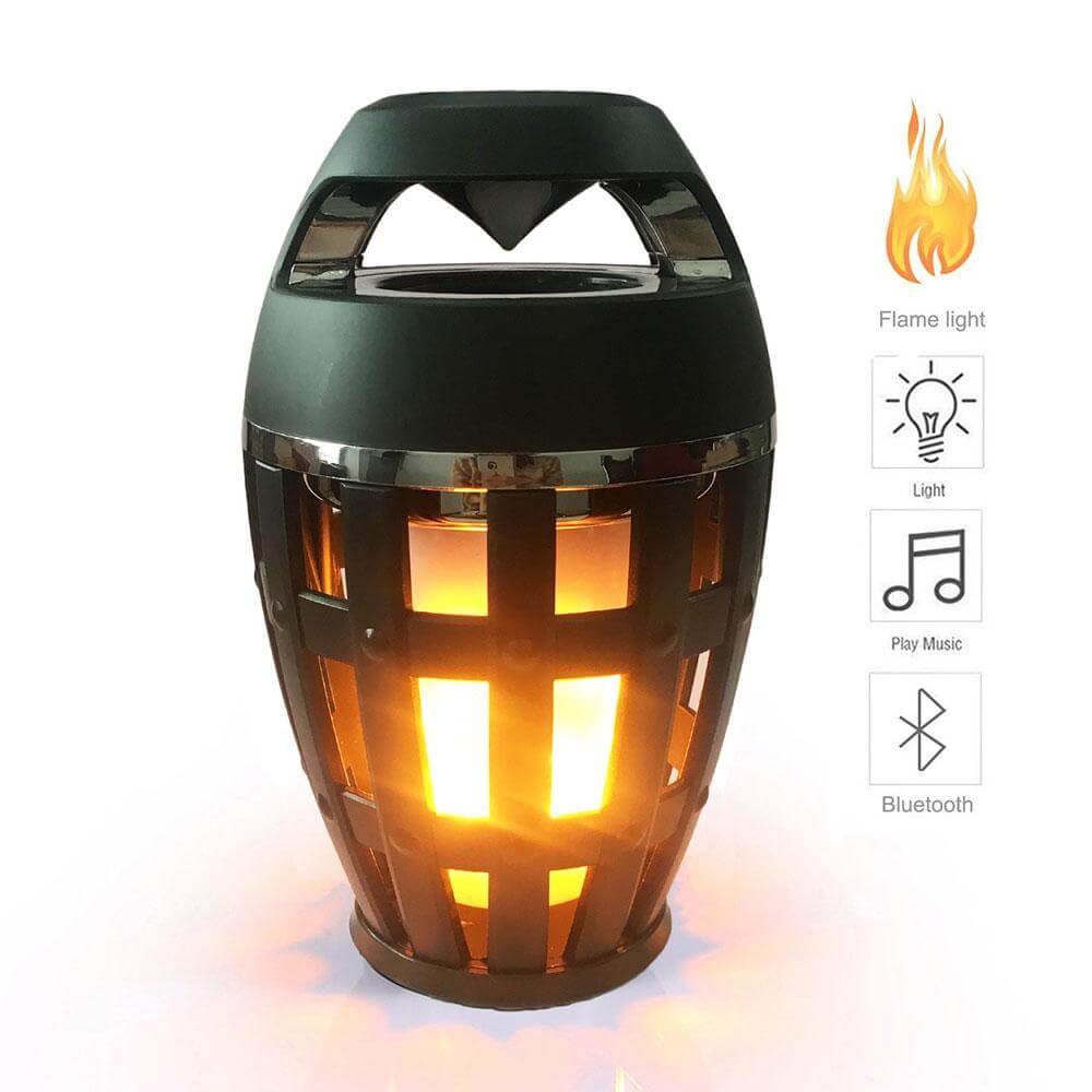 Flame Atmosphere Lamp Light with Bluetooth Speaker - MaviGadget