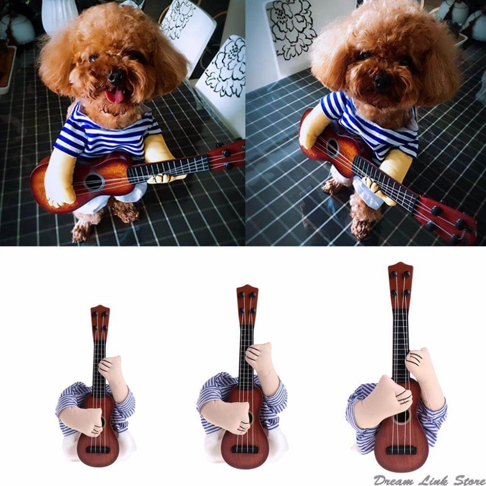 Funny Guitar Pet Costume - MaviGadget