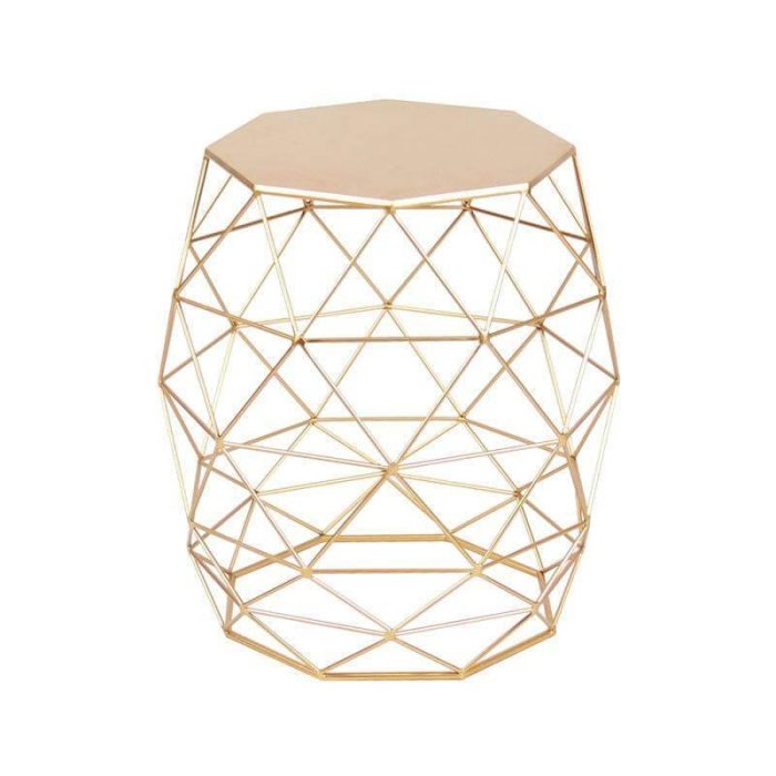 Metal Gold Color End and Side Table - MaviGadget