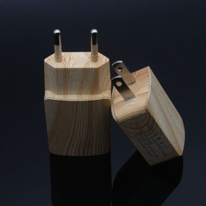 Wooden Single Fast USB Mobile Phone Charger - MaviGadget