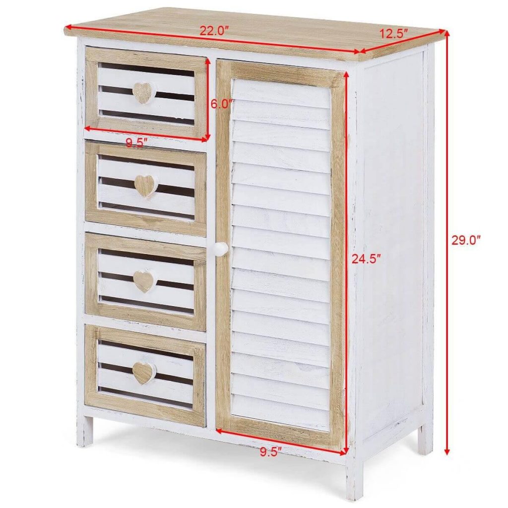 Stylish Wooden Free Standing Storage Cabinet - MaviGadget