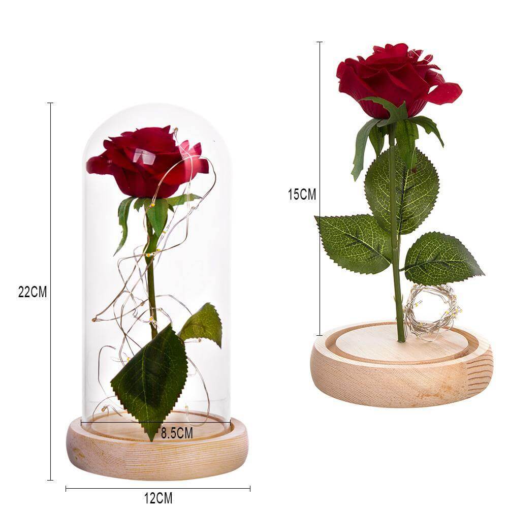 1Pcs Beast Red Rose Flower Vase - MaviGadget