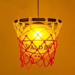 Vintage Luminaria Basketball Pendant Hanging Lamp - MaviGadget