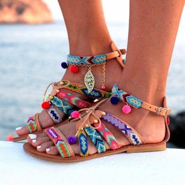 Rome Style Women Gladiator Style Sandals - MaviGadget