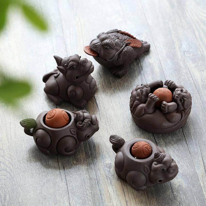 Japanese Creative Toad Tea Pet Set - MaviGadget