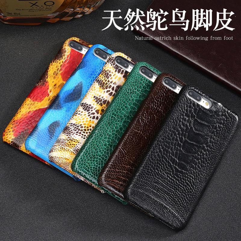 Luxury Natural Ostrich Foot Skin Iphone Cases - MaviGadget