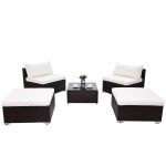 Modern 5 PC Patio Sectional Lounge Furniture - MaviGadget