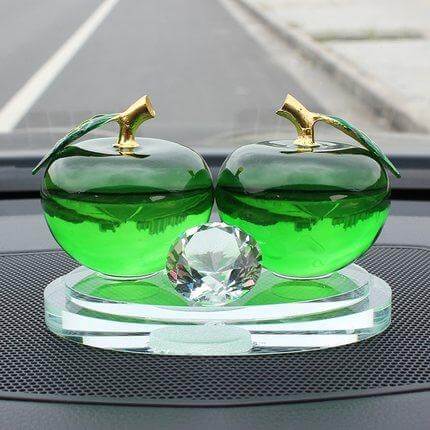 Clear Apple Ornaments Empty Bottle Car Perfume - MaviGadget