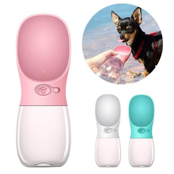 Portable Pet Dog Water Bottle Dispenser for Traveling and Walking - MaviGadget
