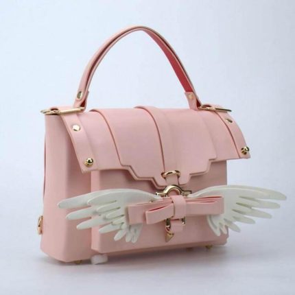 Angel Wing Lock Genuine Leather Women Bag - MaviGadget