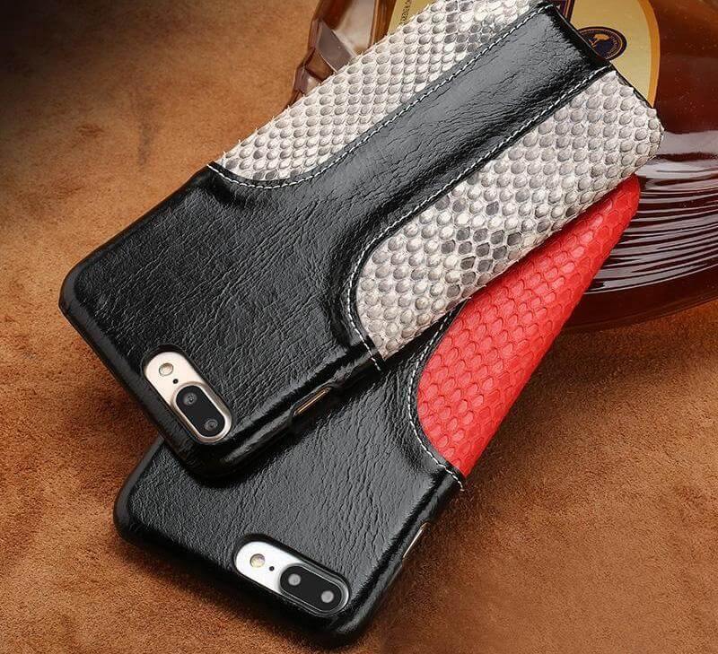 Luxury Snake Skin Leather Iphone Case - MaviGadget
