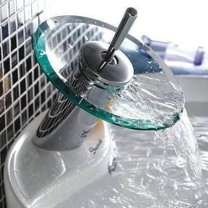 Glass Circle WaterFall Tap Faucet - MaviGadget