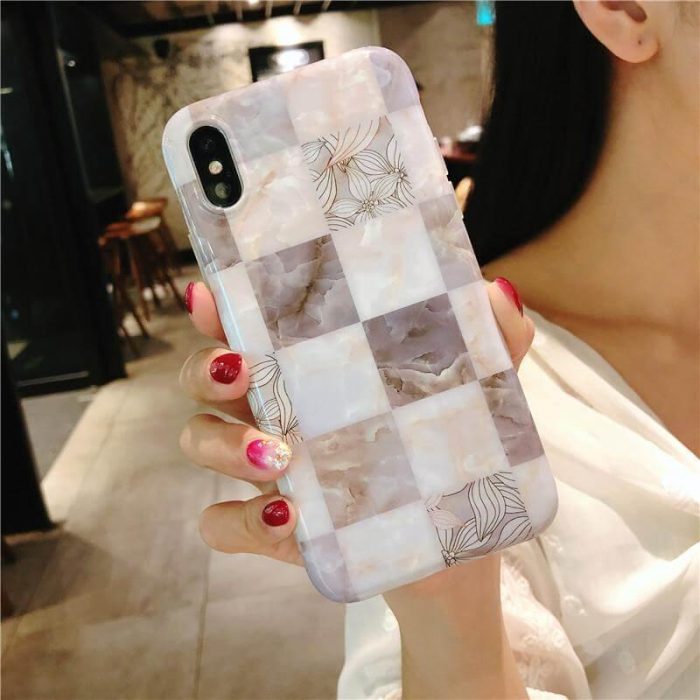 Marble Flower Petals Soft Iphone Cases - MaviGadget