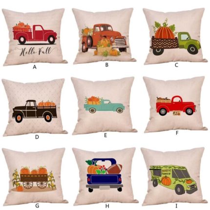 Pumpkin Truck Halloween Fall Pillow Cases - MaviGadget