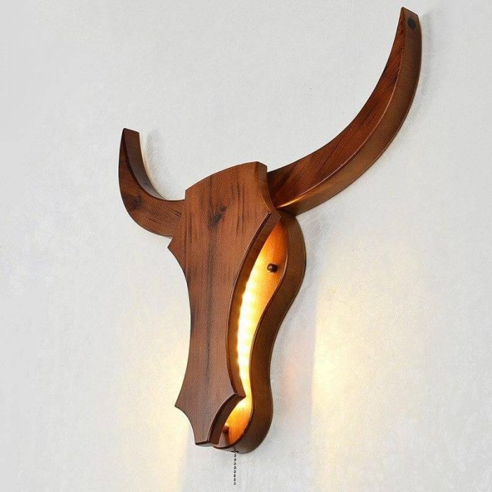 Nordic Style Bull Head Creative Lamps - MaviGadget