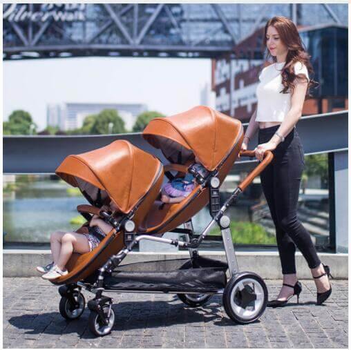 Lightweight Japanese Style Twin Baby Stroller - MaviGadget