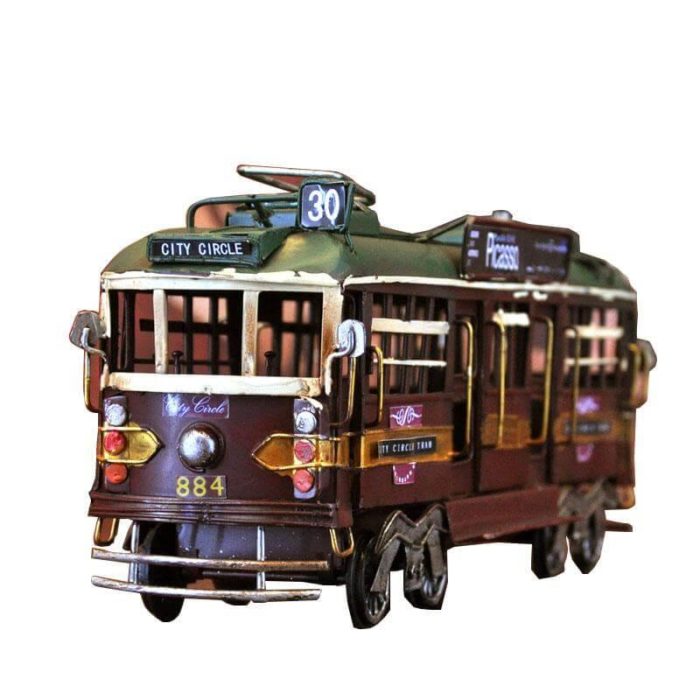 Creative Unique Handmade Vintage Iron Tram Decoration - MaviGadget