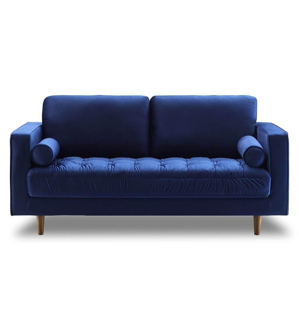 Bente Tufted Velvet Loveseat 2-Seater Sofa - Modern & Mid-Century - MaviGadget