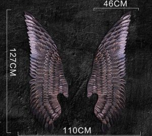 Iron Angel Wings Wall Decor - MaviGadget